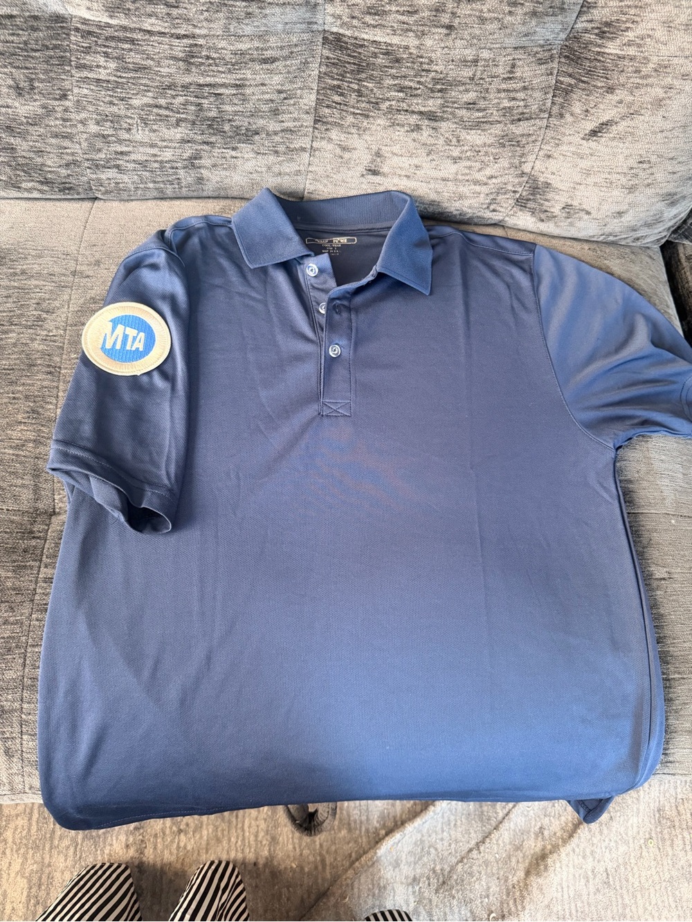 Blue Polo Shirt with MTA Patch - women mta conductor uniform package ,polo etc